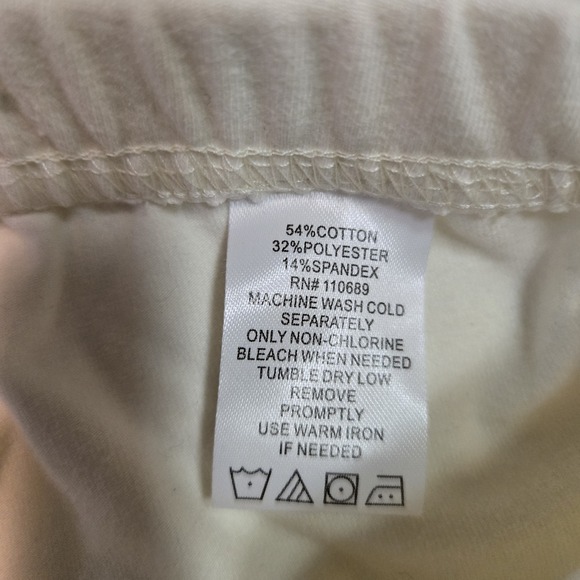 Women with Control Petite Plus 1X Winter White Pull-on Knit Leggings A235949 NEW - Picture 5 of 7